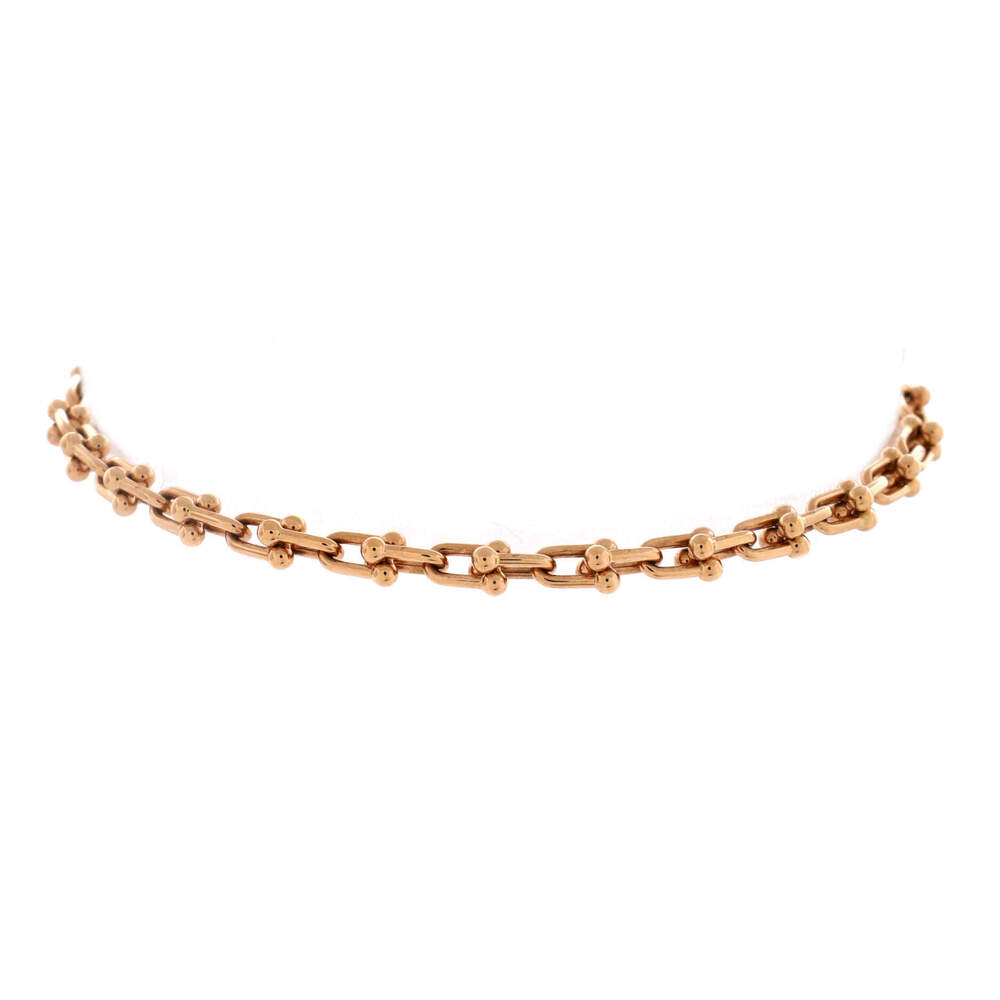Tiffany & Co. Micro HardWear Link Bracelet 18K Rose Gold